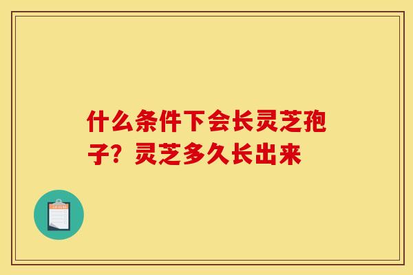 什么条件下会长灵芝孢子?灵芝多久长出来 什么条件下会长灵芝孢子?灵芝多久长出来