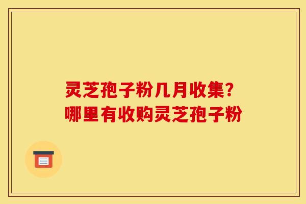灵芝孢子粉几月收集?哪里有收购灵芝孢子粉 灵芝孢子粉几月收集?哪里有收购灵芝孢子粉