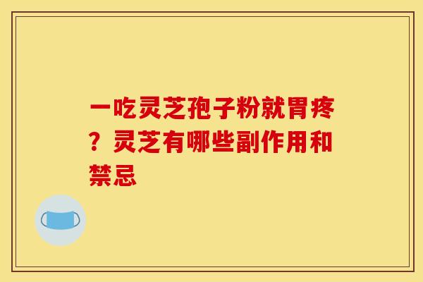 一吃灵芝孢子粉就胃疼?灵芝有哪些副作用和禁忌 一吃灵芝孢子粉就胃疼?灵芝有哪些副作用和禁忌