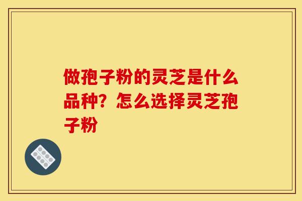 做孢子粉的灵芝是什么品种?怎么选择灵芝孢子粉 做孢子粉的灵芝是什么品种?怎么选择灵芝孢子粉