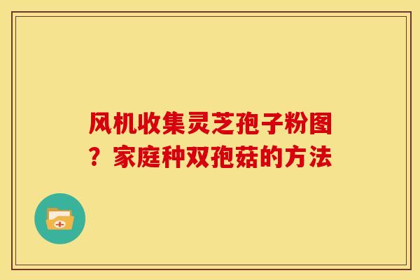 风机收集灵芝孢子粉图?家庭种双孢菇的方法 风机收集灵芝孢子粉图?家庭种双孢菇的方法