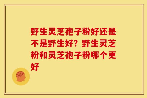 野生灵芝孢子粉好还是不是野生好?野生灵芝粉和灵芝孢子粉哪个更好 野生灵芝孢子粉好还是不是野生好?野生灵芝粉和灵芝孢子粉哪个更好