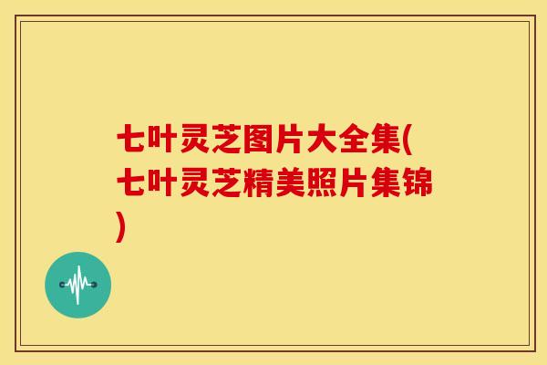 七叶灵芝图片大全集(七叶灵芝精美照片集锦)