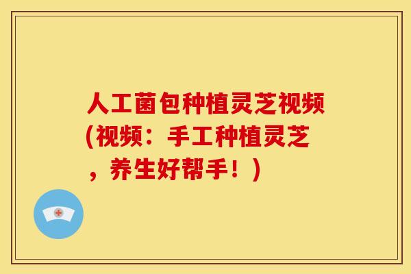 人工菌包种植灵芝视频(视频:手工种植灵芝,养生好帮手!) 人工菌包种植灵芝视频(视频:手工种植灵芝,养生好帮手!)