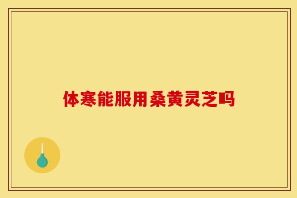 体寒能服用桑黄灵芝吗 体寒能服用桑黄灵芝吗