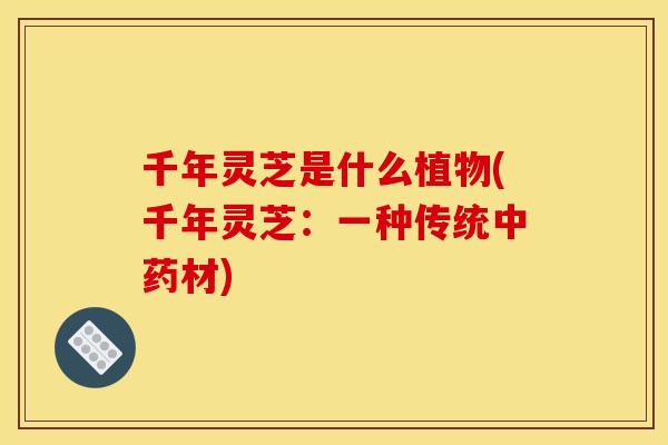 千年灵芝是什么植物(千年灵芝:一种传统材) 千年灵芝是什么植物(千年灵芝:一种传统材)