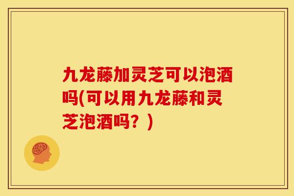 九龙藤加灵芝可以泡酒吗(可以用九龙藤和灵芝泡酒吗?) 九龙藤加灵芝可以泡酒吗(可以用九龙藤和灵芝泡酒吗?)