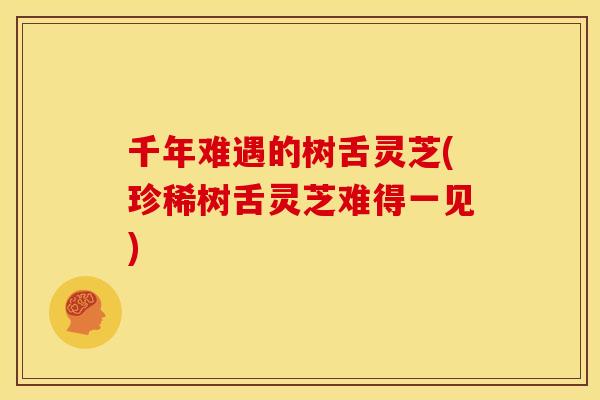 千年难遇的树舌灵芝(珍稀树舌灵芝难得一见) 千年难遇的树舌灵芝(珍稀树舌灵芝难得一见)