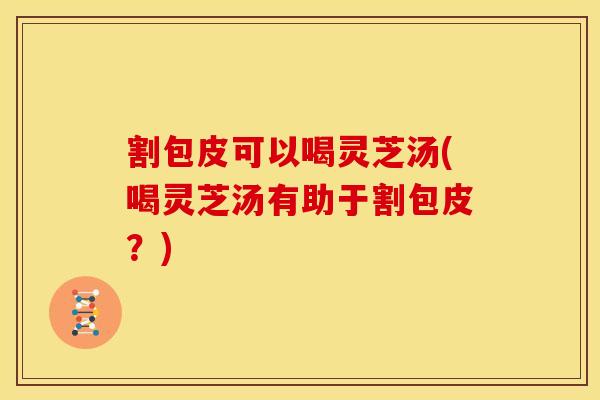 割包皮可以喝灵芝汤(喝灵芝汤有助于割包皮?) 割包皮可以喝灵芝汤(喝灵芝汤有助于割包皮?)