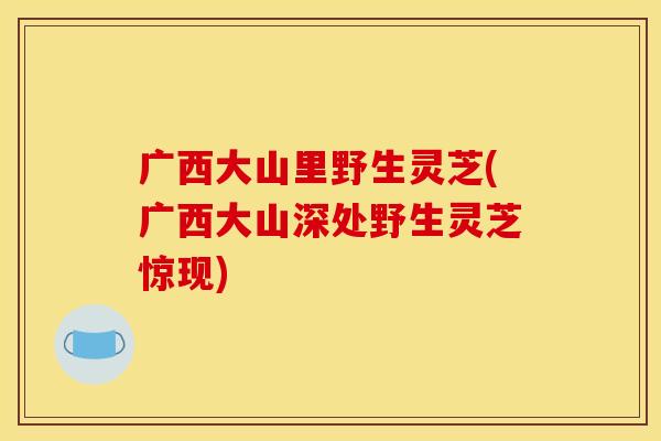 广西大山里野生灵芝(广西大山深处野生灵芝惊现)