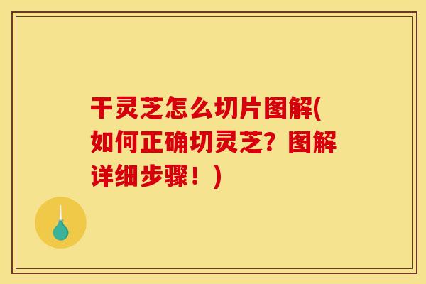 干灵芝怎么切片图解(如何正确切灵芝？图解详细步骤！)