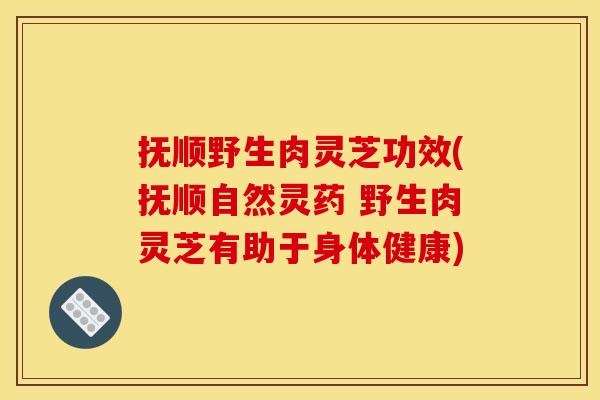 抚顺野生肉灵芝功效(抚顺自然灵药 野生肉灵芝有助于身体健康) 抚顺野生肉灵芝功效(抚顺自然灵药 野生肉灵芝有助于身体健康)