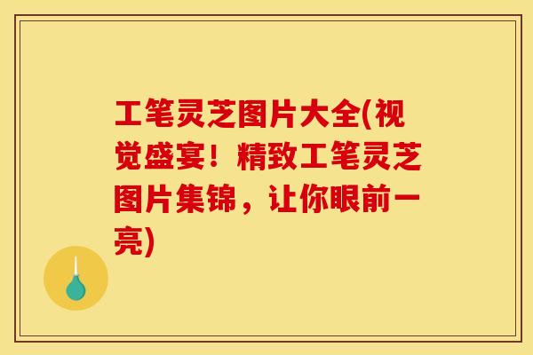 工笔灵芝图片大全(视觉盛宴！精致工笔灵芝图片集锦，让你眼前一亮)