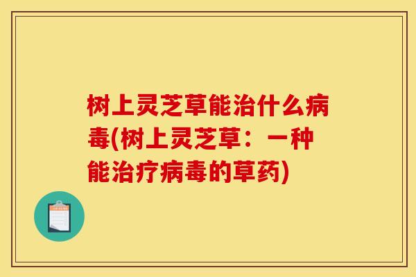 树上灵芝草能什么(树上灵芝草:一种能的草药) 树上灵芝草能什么(树上灵芝草:一种能的草药)