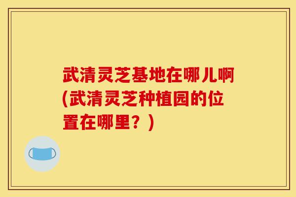 武清灵芝基地在哪儿啊(武清灵芝种植园的位置在哪里？)