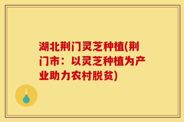 湖北荆门灵芝种植(荆门市:以灵芝种植为产业助力农村脱贫) 湖北荆门灵芝种植(荆门市:以灵芝种植为产业助力农村脱贫)