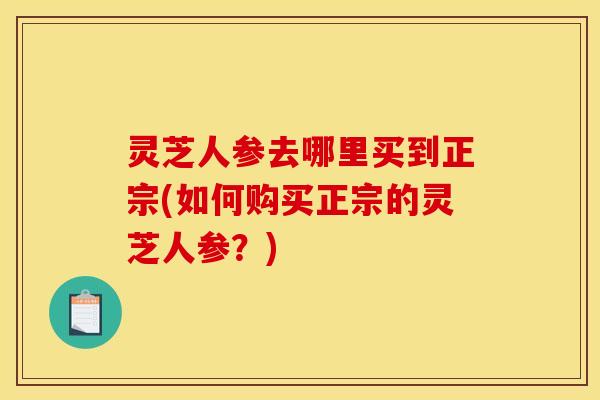 灵芝人参去哪里买到正宗(如何购买正宗的灵芝人参?) 灵芝人参去哪里买到正宗(如何购买正宗的灵芝人参?)