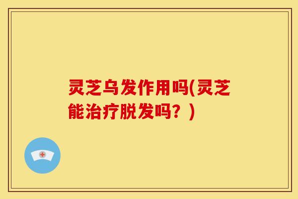 灵芝乌发作用吗(灵芝能吗?) 灵芝乌发作用吗(灵芝能吗?)