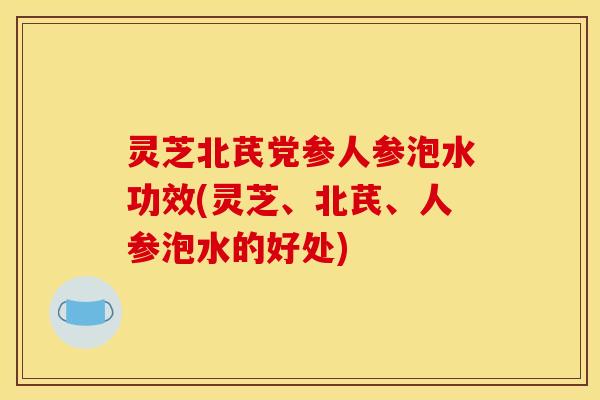 灵芝北芪党参人参泡水功效(灵芝、北芪、人参泡水的好处) 灵芝北芪党参人参泡水功效(灵芝、北芪、人参泡水的好处)