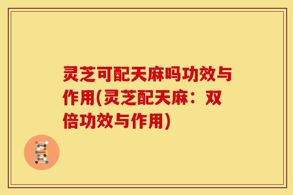 灵芝可配天麻吗功效与作用(灵芝配天麻:双倍功效与作用) 灵芝可配天麻吗功效与作用(灵芝配天麻:双倍功效与作用)