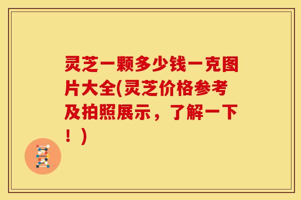 灵芝一颗多少钱一克图片大全(灵芝价格参考及拍照展示，了解一下！)