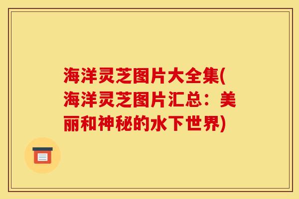 海洋灵芝图片大全集(海洋灵芝图片汇总：美丽和神秘的水下世界)