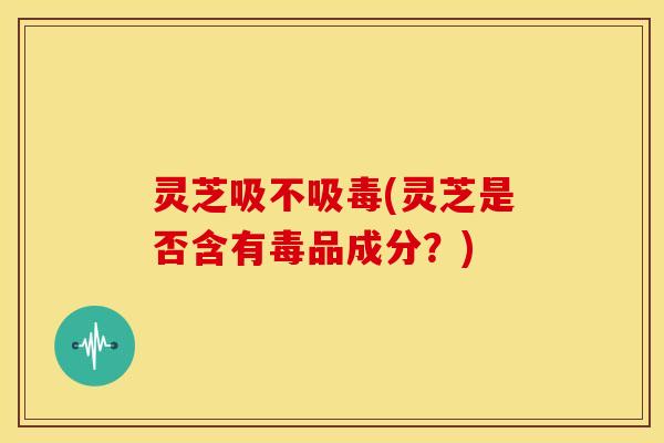 灵芝吸不吸毒(灵芝是否含有毒品成分?) 灵芝吸不吸毒(灵芝是否含有毒品成分?)