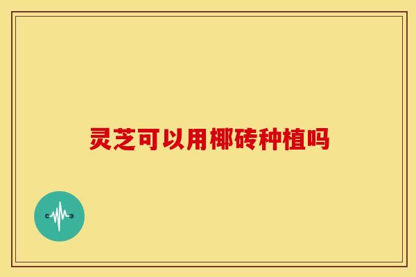 灵芝可以用椰砖种植吗 灵芝可以用椰砖种植吗