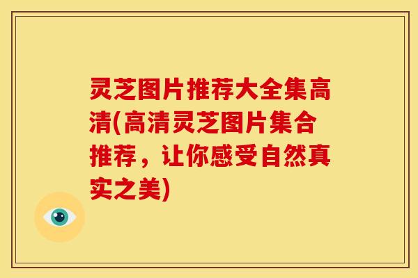 灵芝图片推荐大全集高清(高清灵芝图片集合推荐,让你感受自然真实之美) 灵芝图片推荐大全集高清(高清灵芝图片集合推荐,让你感受自然真实之美)