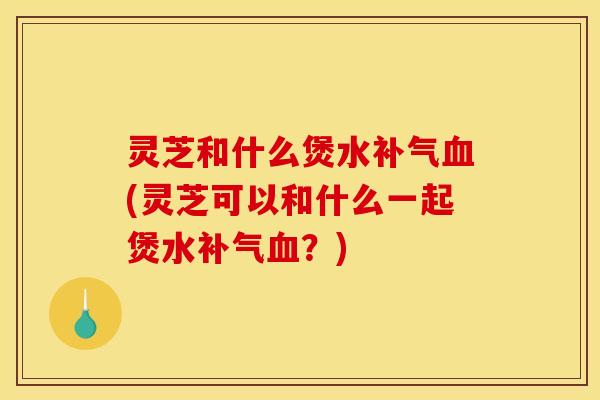灵芝和什么煲水(灵芝可以和什么一起煲水?) 灵芝和什么煲水(灵芝可以和什么一起煲水?)