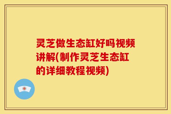 灵芝做生态缸好吗视频讲解(制作灵芝生态缸的详细教程视频) 灵芝做生态缸好吗视频讲解(制作灵芝生态缸的详细教程视频)