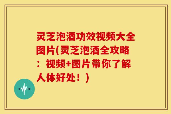 灵芝泡酒功效视频大全图片(灵芝泡酒全攻略:视频+图片带你了解人体好处!) 灵芝泡酒功效视频大全图片(灵芝泡酒全攻略:视频+图片带你了解人体好处!)