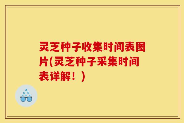灵芝种子收集时间表图片(灵芝种子采集时间表详解!) 灵芝种子收集时间表图片(灵芝种子采集时间表详解!)