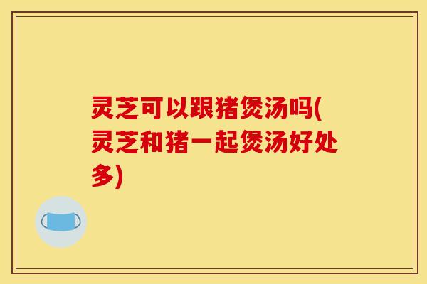 灵芝可以跟猪煲汤吗(灵芝和猪一起煲汤好处多) 灵芝可以跟猪煲汤吗(灵芝和猪一起煲汤好处多)