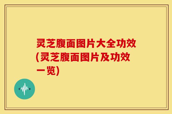 灵芝腹面图片大全功效(灵芝腹面图片及功效一览) 灵芝腹面图片大全功效(灵芝腹面图片及功效一览)