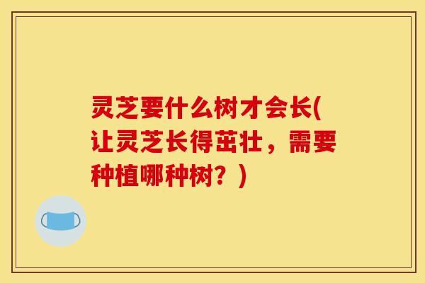 灵芝要什么树才会长(让灵芝长得茁壮,需要种植哪种树?) 灵芝要什么树才会长(让灵芝长得茁壮,需要种植哪种树?)