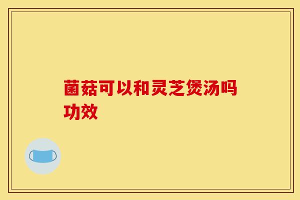 菌菇可以和灵芝煲汤吗功效