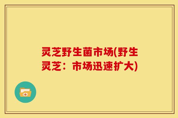 灵芝野生菌市场(野生灵芝:市场迅速扩大) 灵芝野生菌市场(野生灵芝:市场迅速扩大)