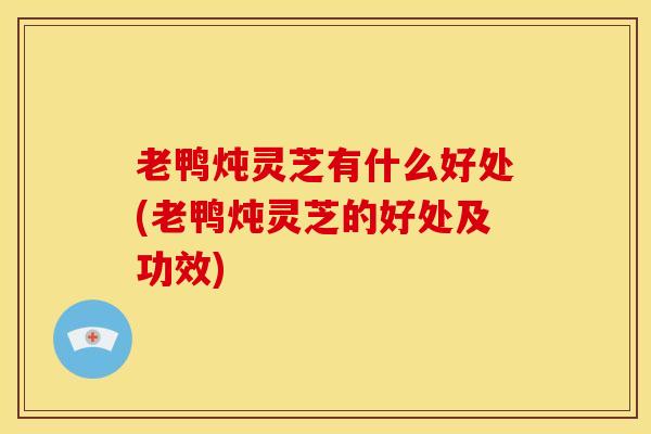 老鸭炖灵芝有什么好处(老鸭炖灵芝的好处及功效) 老鸭炖灵芝有什么好处(老鸭炖灵芝的好处及功效)