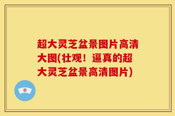 超大灵芝盆景图片高清大图(壮观!逼真的超大灵芝盆景高清图片) 超大灵芝盆景图片高清大图(壮观!逼真的超大灵芝盆景高清图片)