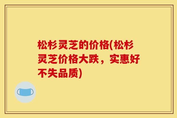 松杉灵芝的价格(松杉灵芝价格大跌,实惠好不失品质) 松杉灵芝的价格(松杉灵芝价格大跌,实惠好不失品质)