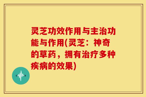 灵芝功效作用与主功能与作用(灵芝:神奇的草药,拥有多种的效果) 灵芝功效作用与主功能与作用(灵芝:神奇的草药,拥有多种的效果)