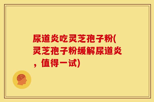 尿道炎吃灵芝孢子粉(灵芝孢子粉缓解尿道炎,值得一试) 尿道炎吃灵芝孢子粉(灵芝孢子粉缓解尿道炎,值得一试)