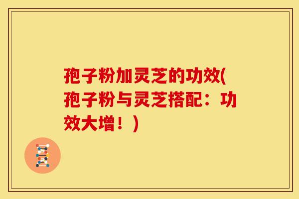 孢子粉加灵芝的功效(孢子粉与灵芝搭配:功效大增!) 孢子粉加灵芝的功效(孢子粉与灵芝搭配:功效大增!)
