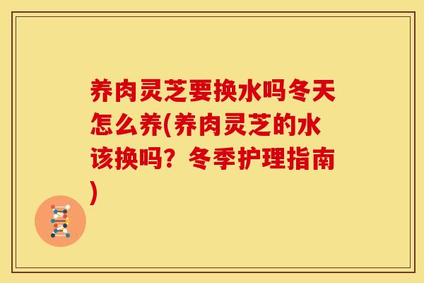 养肉灵芝要换水吗冬天怎么养(养肉灵芝的水该换吗?冬季护理指南) 养肉灵芝要换水吗冬天怎么养(养肉灵芝的水该换吗?冬季护理指南)