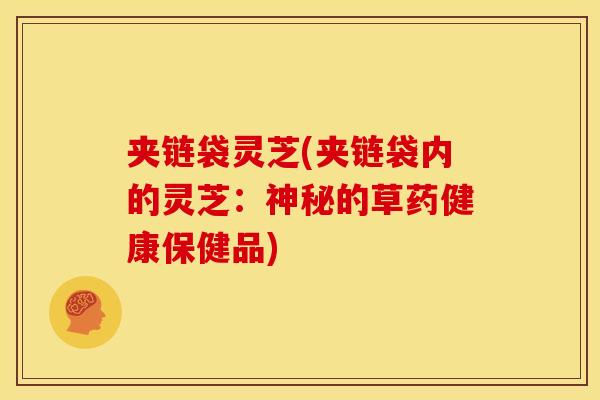 夹链袋灵芝(夹链袋内的灵芝:神秘的草药健康保健品) 夹链袋灵芝(夹链袋内的灵芝:神秘的草药健康保健品)
