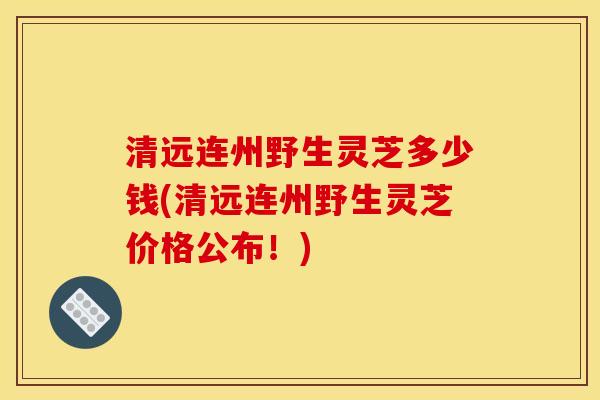 清远连州野生灵芝多少钱(清远连州野生灵芝价格公布!) 清远连州野生灵芝多少钱(清远连州野生灵芝价格公布!)