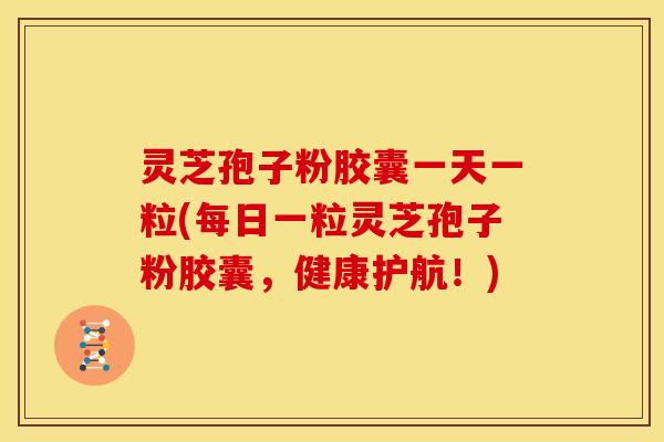 灵芝孢子粉胶囊一天一粒(每日一粒灵芝孢子粉胶囊,健康护航!) 灵芝孢子粉胶囊一天一粒(每日一粒灵芝孢子粉胶囊,健康护航!)