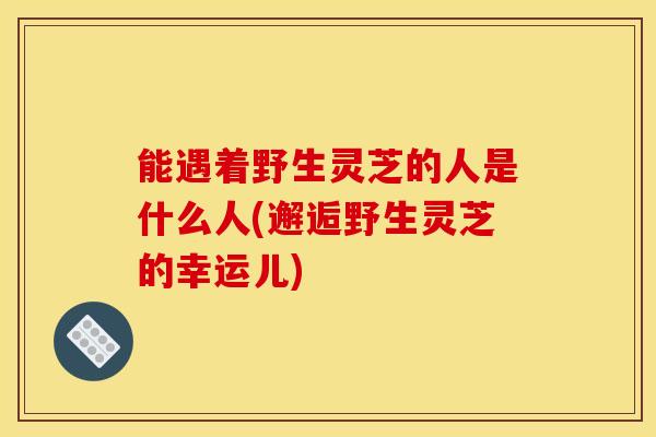 能遇着野生灵芝的人是什么人(邂逅野生灵芝的幸运儿) 能遇着野生灵芝的人是什么人(邂逅野生灵芝的幸运儿)