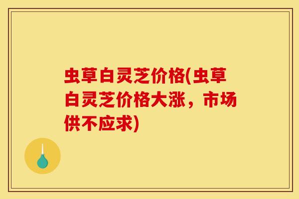 虫草白灵芝价格(虫草白灵芝价格大涨,市场供不应求) 虫草白灵芝价格(虫草白灵芝价格大涨,市场供不应求)